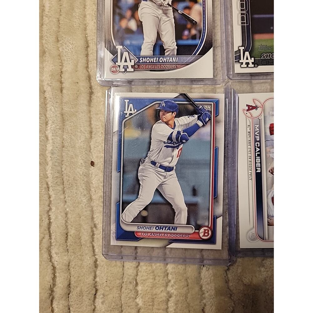 Shohei Ohtani Baseball Card Lot of 6 Cards Los Angeles Angels Dodgers Topps - Picture 5 of 9